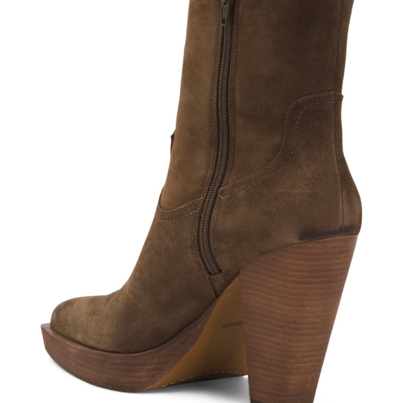 🔹️Vince Camuto🔹️ Ninisha Womens Padded Insole Pointed Sz 9.5 Toe Mid-Calf Boot - Picture 2 of 2